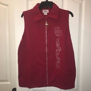 Oklahoma Sooners Zip Up Vest